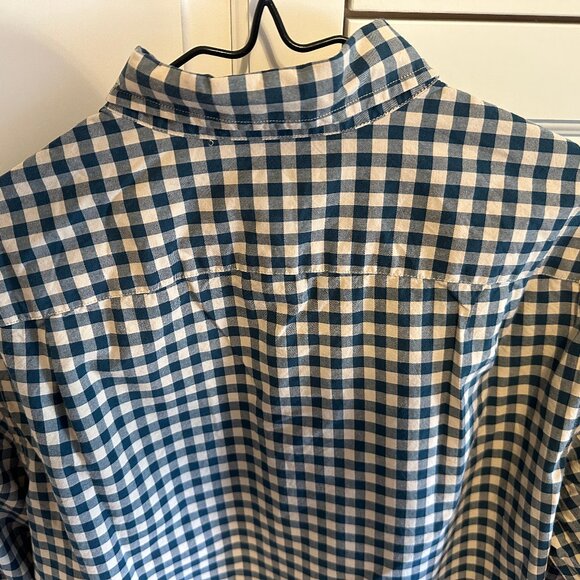 J Crew Button-Down Dress Shirt (Forest Green x Cream) - Picture 7 of 9